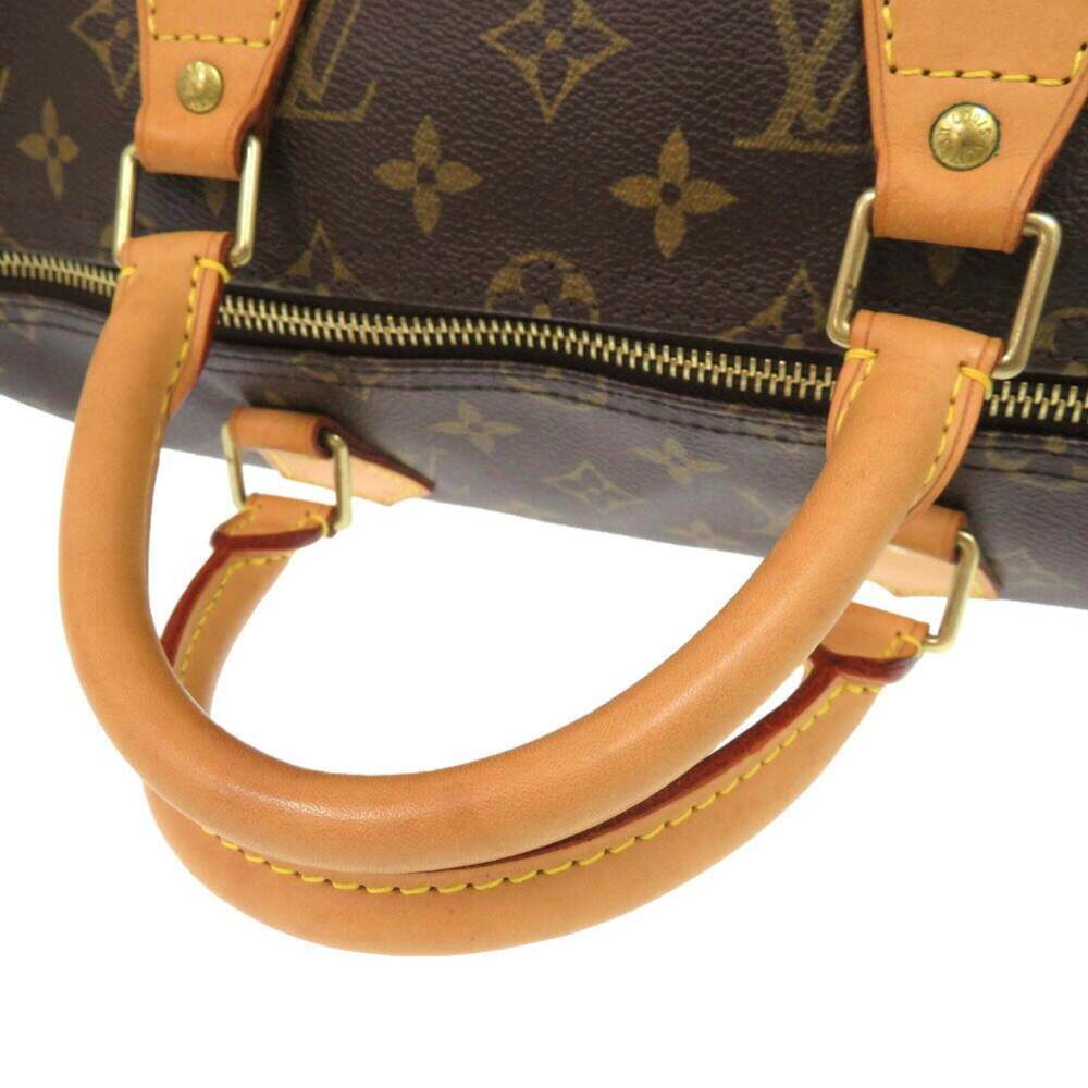 LOUIS VUITTON Authentic Brown Monogram Speedy 35 Bag - Picture 5 of 10